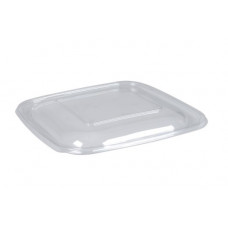 Lid for rectangular container 164*164*18mm, transparent PET