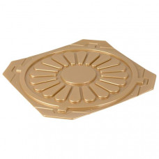 Round cake tray 280*280*20mm, gold PET