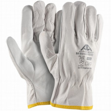 Work gloves Active STRONG made of smooth calf leather, white, size 11(XXL)