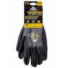 Work gloves Active FLEX, nylon, nitrile with dots, gray, size 10(XL)