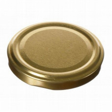 Metal cap, screwable 82mm, for jars, gold, in a package of 10 pcs.