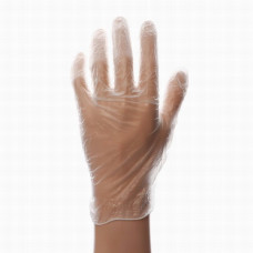 Vinyl gloves, transparent, size M