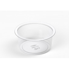 Round container 350ml 115mm, transparent, RPET