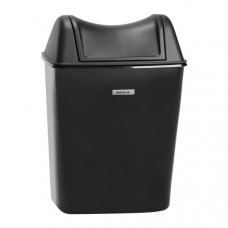 Katrin, garbage can 8 l, plastic, black