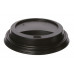 Lid for paper cup 90mm, black PS