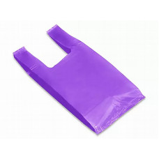 Käepidemetega kott 35+16x64cm 14my, lilla HDPE