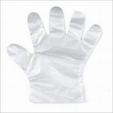 Gloves, transparent HDPE, size: L