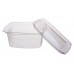 Rectangular container 750ml 150*130*70mm with lid, transparent OPS