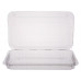 Rectangular container 235*140*55mm hinged lid, transparent PET