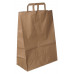 Paper bag 320x160x400mm, brown, flat handle