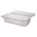 Rectangular container 235*140*75mm hinged lid, transparent PET