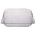 Rectangular container 230*170*85mm hinged lid, transparent PET