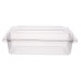 Rectangular container 180*130*60mm hinged lid, transparent PET