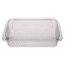 Rectangular container 180*130*60mm hinged lid, transparent PET