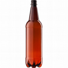 PET bottle 1.0L 28mm, brown