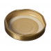 Metal lug cap 43 mm for glass jars, gold