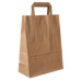 Paper bag 220x100x280mm, brown, flat handle