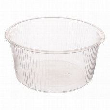 Round container for salads 250 ml 100mm, transparent PP