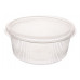 Round container for salads 250 ml 100mm, transparent PP