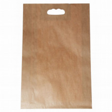 Paper bag 300x80x465mm, brown, cutted handle