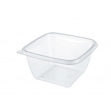 Rectangular container 250ml 125 x 125 x 38mm transparent, PET