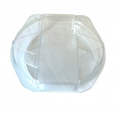 Round container 215*210*53mm, transparent RPET