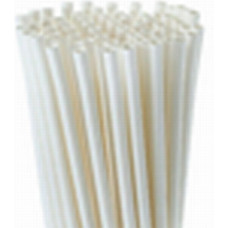 Straws 10.7mm*210mm, white